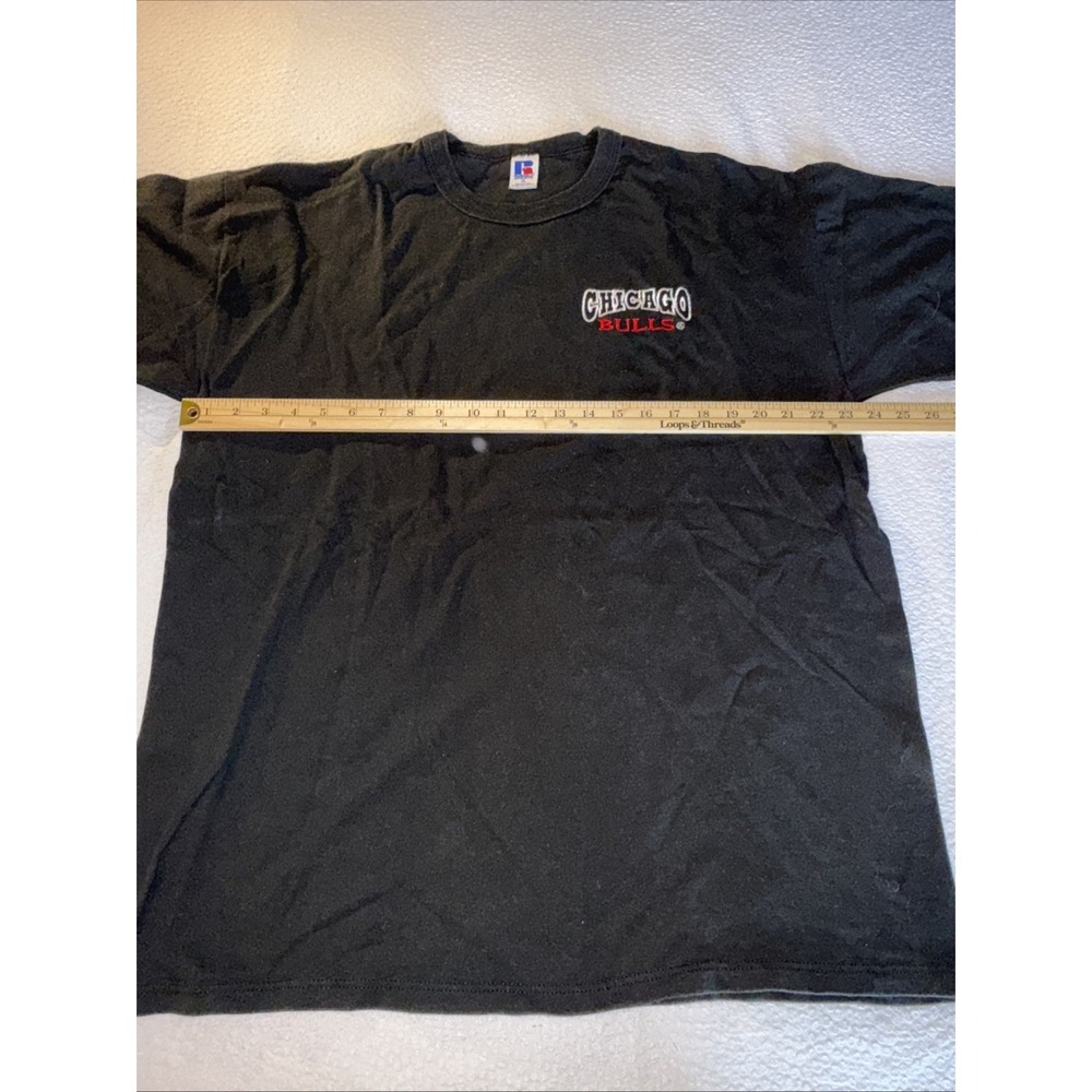 Vintage Y2K Chicago Bulls Russell Athletic‎ Embroidered Men's XL T Shirt - Picture 4 of 5